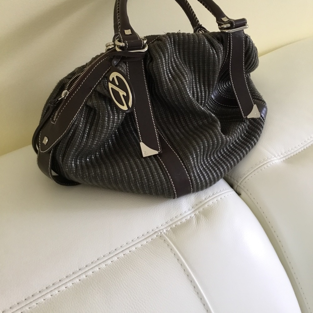 Francesco Biasia large dark brown bag.